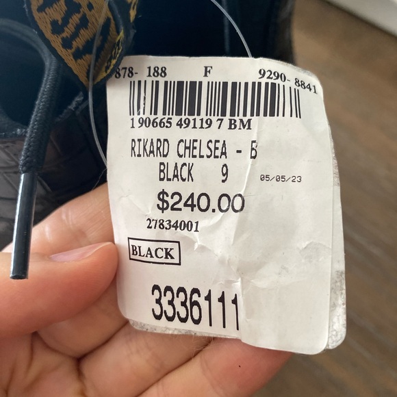 Dr. Martens Sinclair platform black boots in croc patent leather (Women, 9) BNWT - Picture 7 of 11